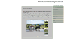 Desktop Screenshot of kutschfahrt-dreigleichen.de