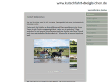 Tablet Screenshot of kutschfahrt-dreigleichen.de
